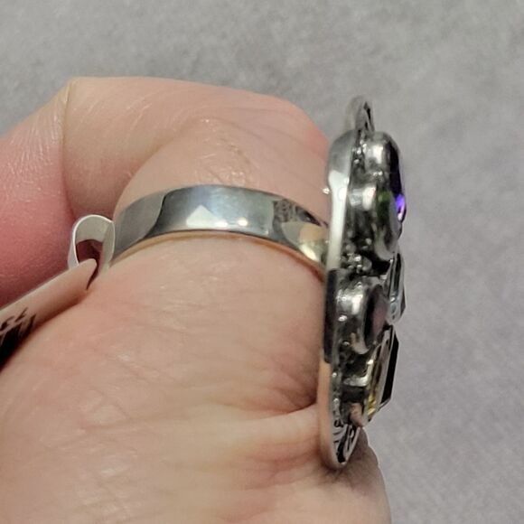 Bali Legacy Multi Gemstone Florel Ring Size 7 - Picture 8 of 14